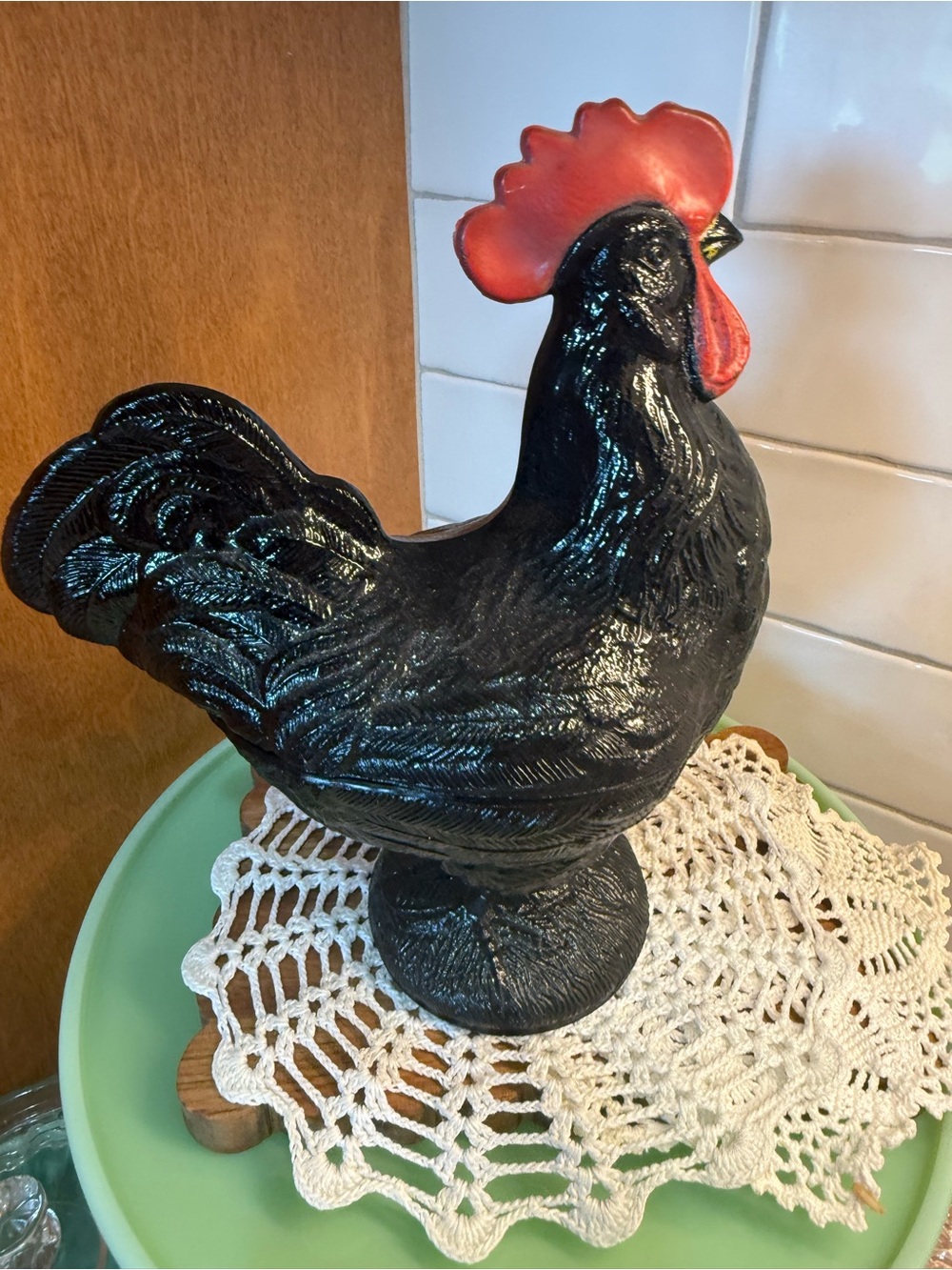 Vintage Black Rooster LE Smith Candy dish - Picture 11 of 11